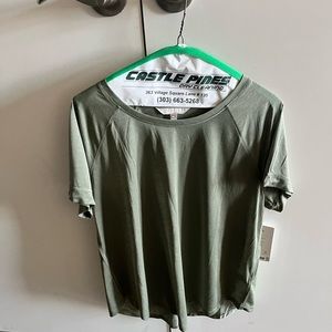 Olive green athleta tee